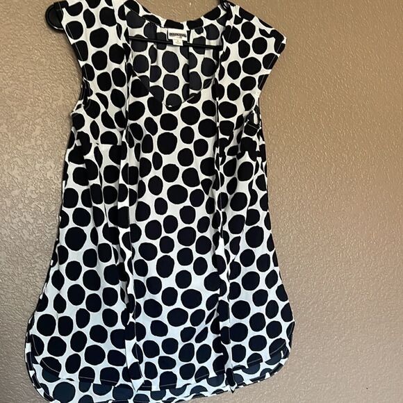 Merona polka dot blouse size small - Picture 6 of 7